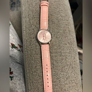 Boston Red Sox MLB SilverTone pink Watch
